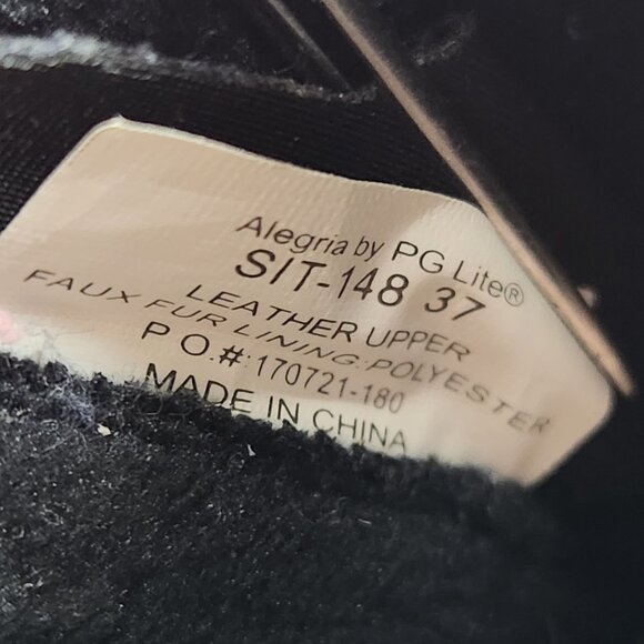 Alegria Sitka Women's US 7-7.5 EU 37 Black Zip Casual Slip Resistant Ankle Boots - Picture 10 of 10